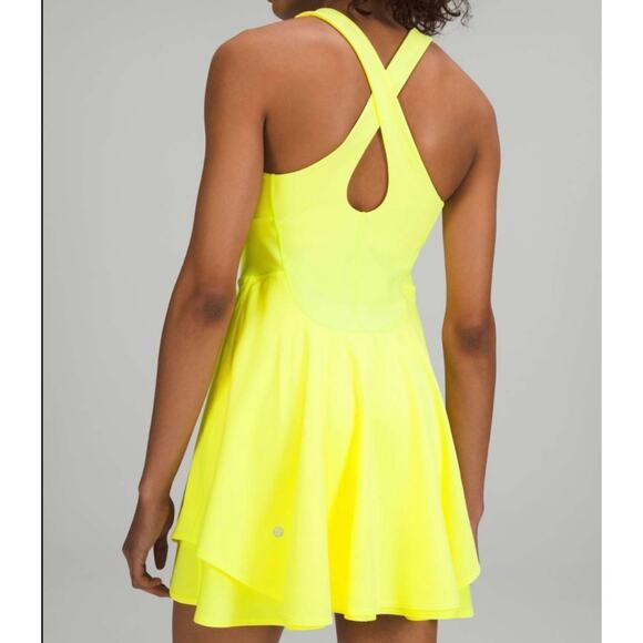 Lululemon Court Crush Dress Neon Yellow - Picture 3 of 3